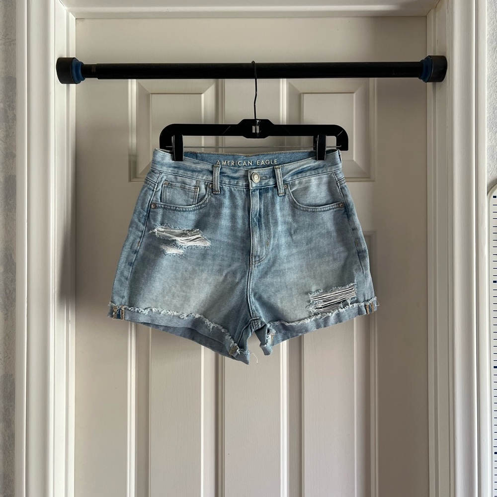 American Eagle Distressed Mom Shorts
